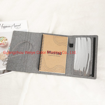 Folding PU Leather Custom Printing Office Supply Diary Stationary